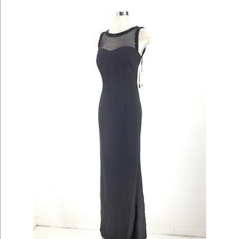 KARL LAGERFELD NWT BLACK FORMAL MAXI DRESS